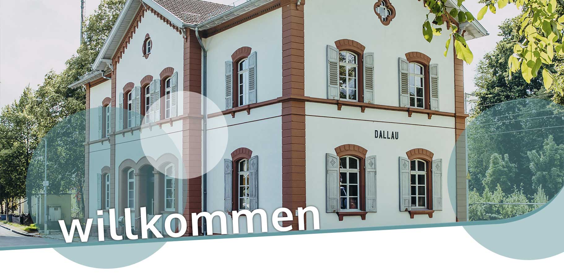 Unser Praxisgebäude: der alte Bahnhof in Elztal-Dallau